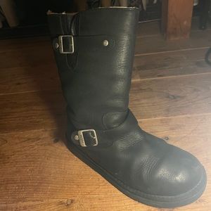 Leather ugg boots
